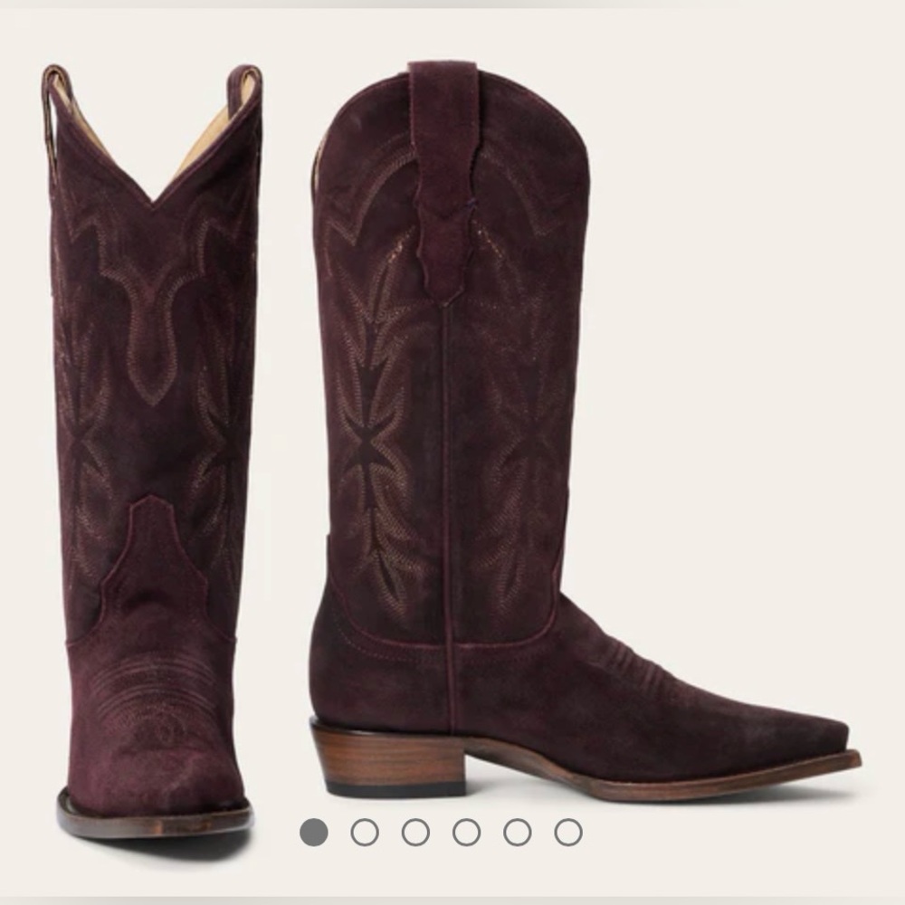 Stetson Casey Wine Cowboy Boots NWT (7.5)
